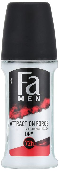 Attraction Force Fa ROLL ON Deodorant for Men 48-Hour Protection - 50ml.
