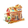 3D Puzzle Jigsaw Paper Model |3D House Building Puzzle | Learning Educational Toys For Children | Kid Gift 3D DIY Puzzle Citadel Model Cartoon House Assembling Toy Kid Early Learning. 