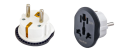 EU Plug Universal Travel Adapter Converter US AU UK To European Europe AC Two pin Multiplug Adapter White/Grey with Safety Shutter. 