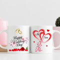 Wedding anniversary - Customize mug - Gift for couple - Wedding Gift - Happy anniversary - Wedding gift - Anniversary gift - Gift for couple - Gift item - Shaadi Mubarak - Gift for friend. 