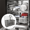 Universal Dishwasher Cutlery Basket Replacement, with Removable Handle, Dishwasher Utensil Holder for and 220 X 115 X 90mm. 