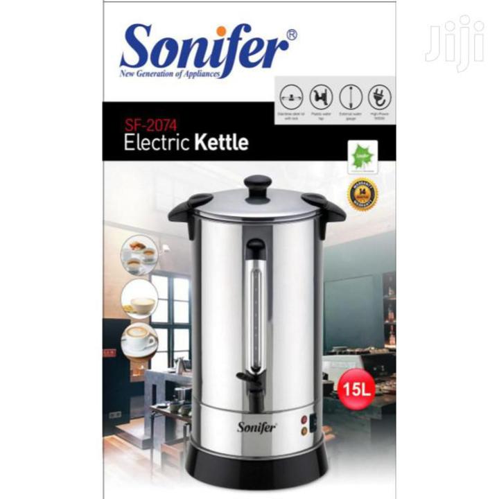 IMPORTED SONIFER  15 LITER STAINLESS STEEL  ELECTRIC KETTLE OF LARGE CAPACITY SF-2074