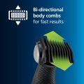 Philips Bodygroom Series 3000, Showerproof Groin and Body Trimmer, Close and Comfortable Shave, Complete Body Grooming, 60 Min. Runtime, Model BG3027/03. 