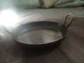 pure iron madevflat bottom karahi for making jalebi shami kabab butt karahi tawa fist fry kalahi tawa tawa keema and lot of things heavy quality easy to use easy to handle. 