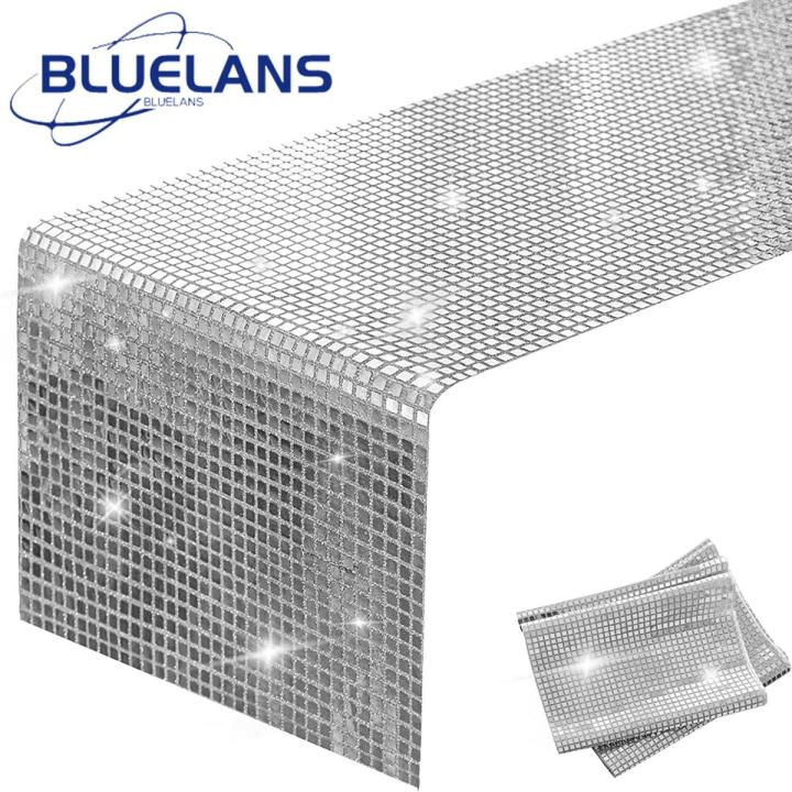 Disco Table Mat Tear Resistant Mirror Effect Disco Table Mat