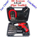 Korean DC Brand 47pcs Electric Drill Machine Wireless Cordless Rechargeable Drill Machine Rechargeable Wireless Cordless Screwdriver Drill Machine Rechargeable Wireless Cordless Screw Driver Drill Machine Socket Bits Set Toolkit Tool Kit Power Tool. 