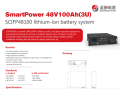 Sacred Sun 48V100Ah Lithium ion battery. 