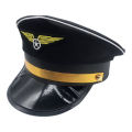 【Pioneer Gong】Aviation Cap Pilot Uniform Hat Work Airplane Men Captain Hat Cosplay Aviation Navy Party Sailors Cap Performance Unisex. 