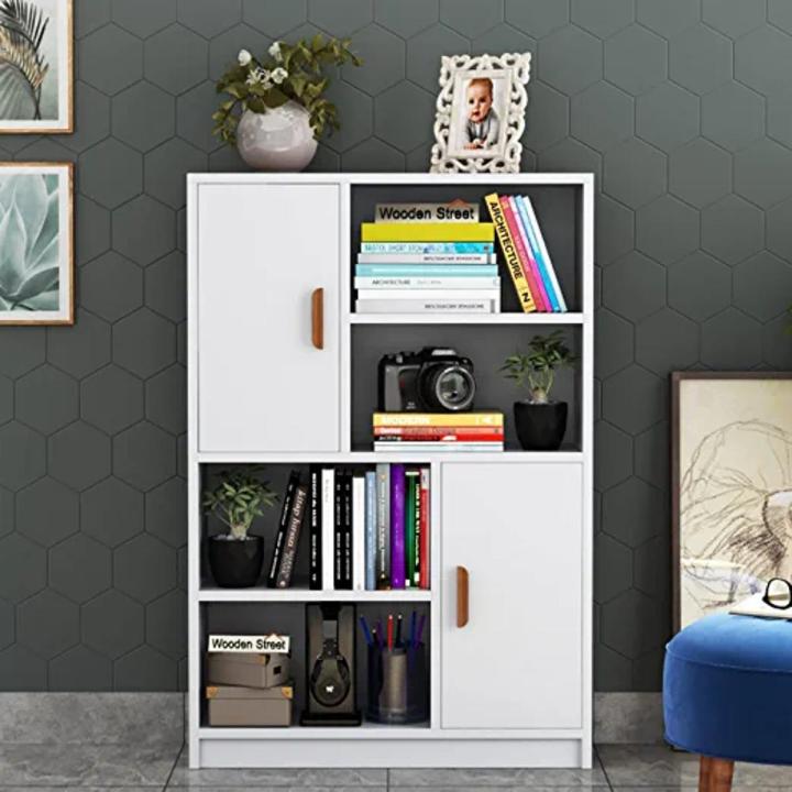 Imperia Furniture® Calde Engineered Wood Bookshelf for Student/ Wooden Closed Bookshelves for Books Almirah with Storage, Bookcase Organizer, Storage Cabinet (Finish-White)