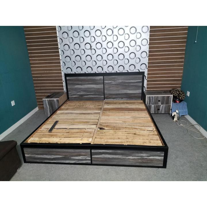 double bed made with uv