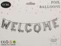 WELCOME FOIL BALLOON ( 16 INCH ALPHABET SIZE ). 