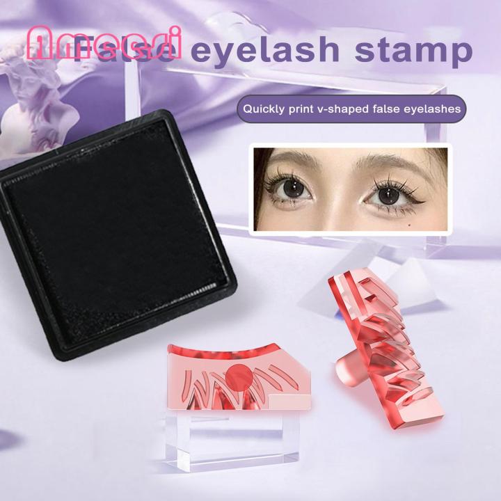 False Lashes Stamp Easy-to-use Eyelash Stamp for Natural Looking False Lashes Perfect Makeup Tool for Southeast Asian Buyers Silicone Pads for Lower Lash Stamp