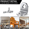 50PCS Heavy Duty Small Brackets Stainless Steel Right Angle Brackets L Brackets Corner Brace. 