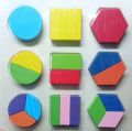 Pack of 3 Wooden Geometric Shapes Puzzles. 