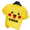 "Customized" Pokemon Pikachu T-Shirt for Kids Boys Girls. 