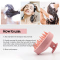 Scalp Massager Shampoo Brush Finger Portable Silicone Soft Hair Deep Cleaning Massaging Brush Bath SPA Shower Tool. 