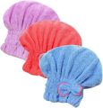Hair Drying Wrap Towel | Super Absorbent Hair Drying Bath Towel Cap | Women Hair Cap Microfibers | Hair Drying Cap Towel | Quick Dry Bath Hair Drying Towel Head Wrap Hat | Microfiber Soft Dry Hair Wrap for Fast & Gentle Drying. 