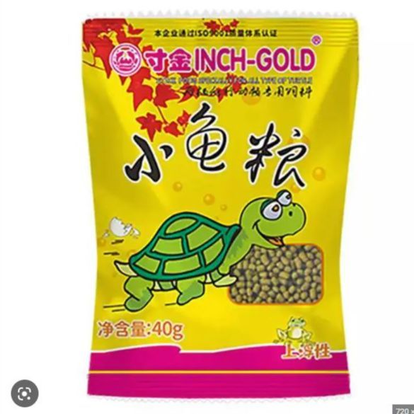 Turtle Food Inch Gold 40 Grams High Grade Turtle Food New PACK