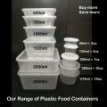 750ml disposable box with lid - Pack of 6. 