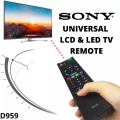 Sony LED TV Sony LCD Universal Remote Work for All Sony LED/LCD Remote control Model RM-D959 Black First- rate quality. 