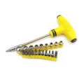 24Pcs Portable Socket Screwdriver Set Multi-Function T-Handle Hexagon Bolt Driver Combination Screwdriver Suit for Repair Low Stock. 