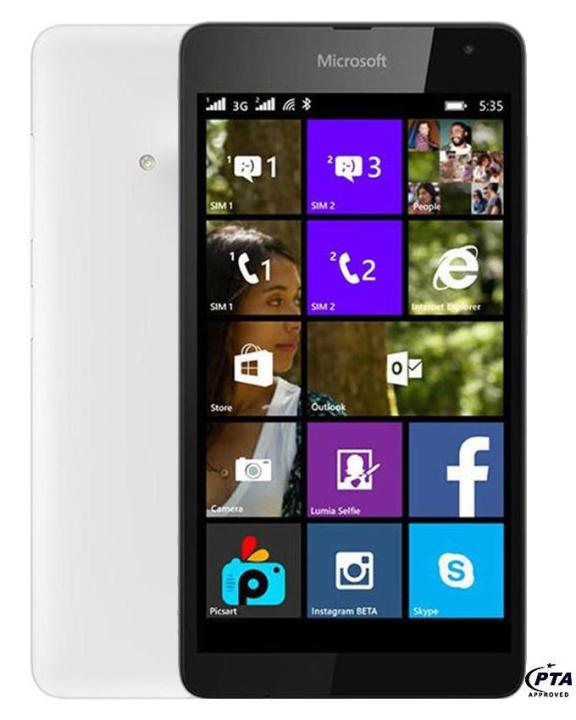 RM1090 - Lumia 535 - 8GB - 1GB RAM - 5MP Camera - White