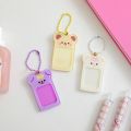 Kawaii DIY Photo Card Keychain Photo Frame Ancient Card Transparent Acrylic Disc Star Chasing Pendant School Stationery. 