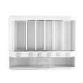 Wall-Mounted Cereal Dispenser Dry Food Dispenser Rice Container Divided Storage. 