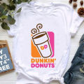 Charli Damelio Graphic Print Tshirt Women Dunkin Donuts Iced Coffee Sprinkle T-Shirt Femme Cool Casual T Shirt Female Streetwear. 