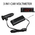 Green forest Car Clock DC 12V Digital Electrical Meter Voltmeter Panel. 