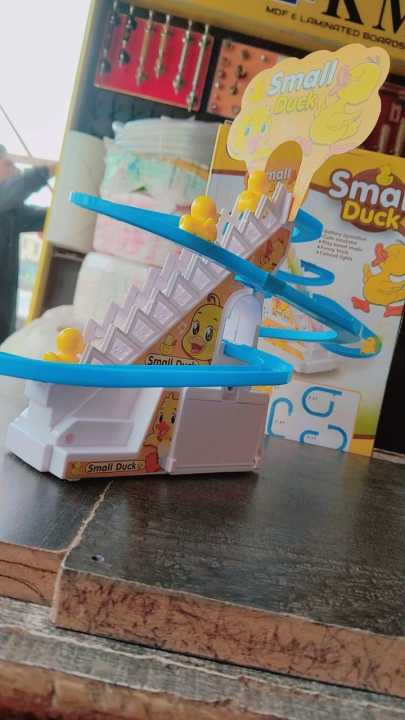 Duck%20Slide%20Toy%20Set,%20Funny%20Automatic%20Stair-Climbing%20Ducklings%20Cartoon%20Race%20Track%20Set%20Little%20Lovely%20Duck%20Slide%20Toy%20Escalator%20Toy%20with%20Lights%20and%20Music%20(3%20sliding%20ducks),%20Multi%20-%20Image%208