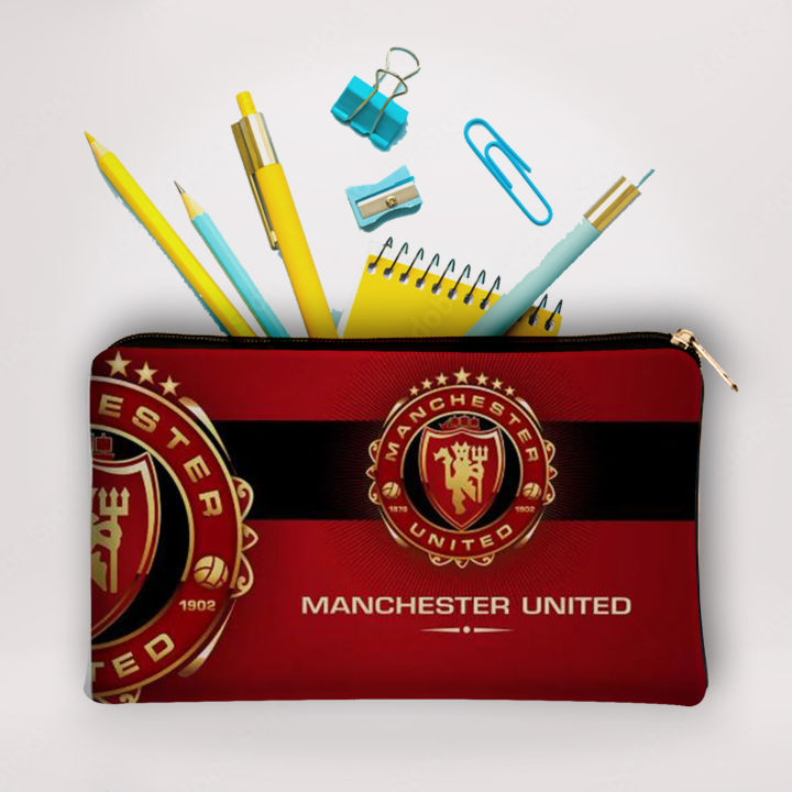 Manchester United Pencil Pouch For Football Fans Girls And Boys at CustomizeGiftsPK