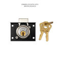 Drawer lock with keys. 