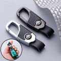 Toyota Car Logo Keychain Metal Leather Car Keychain Creative Key Holder Key Chain Key Ring for Toyota Wigo Vios Rush Innova Hilux Raize Avanza Fortuner HiAce Yaris Corolla Altis Agya Veloz RAV4 Camry Prius. 