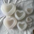 3D Candle Moulds Love Heart Design Silicone Mold DIY Car Pendant Gypsum Plaster Heart Mold Diamond Candle Molds Soap making. 