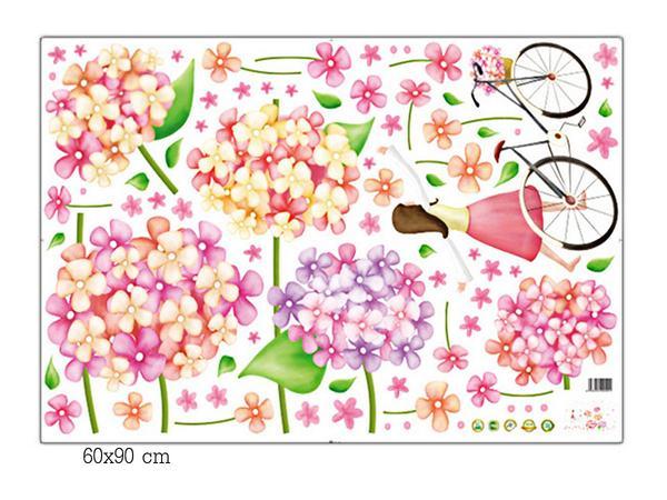 XL8215%20cute%20flowers%20bicycle%20girl%20wall%20stickers%20for%20kids%20rooms%20nursery%20baby%20bedroom%20children%20art%20wall%20decals%20home%20decorations%20-%20Image%208