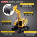 1/24 6CH Diecast Remote Control Digger Excavator RC Construction toys for kids boys. 