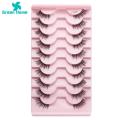 Green Home Artificial Lashes Removable Women 3D Half Fake Lashes Grafting. 