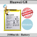 Huawei G8 Battery HB396481EBC Replacement Premium Quality 3100mAh For Huawei G8. 