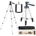 Universal Tripod Stand for Mobile Phones and Cameras with Mobile Phone Holder, 3.5 Feet Adjustable and Portable best for DSLR Live Stream, and Vlogging Model 3110 with Box. 