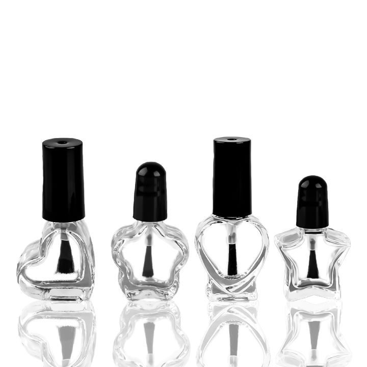 5ml Glass Nail Polish Bottles Empty Nail Polish Clear Bottles With Brush Cap Used For Nail Art DIY