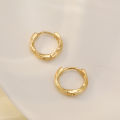 New Trendy Girl Minimalism Dangle Small Twist Circle Hoop Earrings For Women Geometric Ear Clip Fashion Jewelry Gift Mzea. 
