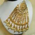 Jhumar Pearl Polki Kundan Golden Color - Premium Quality, Stylish And Traditional  Jewelry Piece. 