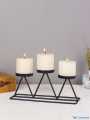 1 pcs Nordic Style Candlestick Metal Candle Holder Modren Look Three Tier Candle Holder Creative Home Accents. 