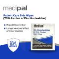 Medipal Chlorhexidine "Patient Care" Skin Wipes. 