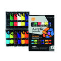 Keep Smiling B4030 Acrylic Color Paint Set 12pcs x 30ML in each tube. 