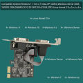 PCIe RS232 Serial Host Controller Card PCIE X1 Interface Practical 2 Port PCIe Serial Expansion Card for for POS System. 