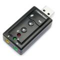 USB Sound Card 7.1 Channel Audio External - With Volume & Mute Button. 
