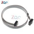 70CM 10 Pin USB ASP ISP JTAG AVR wire 10P IDC Flat Ribbon DATA Cable 2.54mm Connector. 