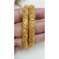 Real Gold Design Bangles set of 2 Pcs. 